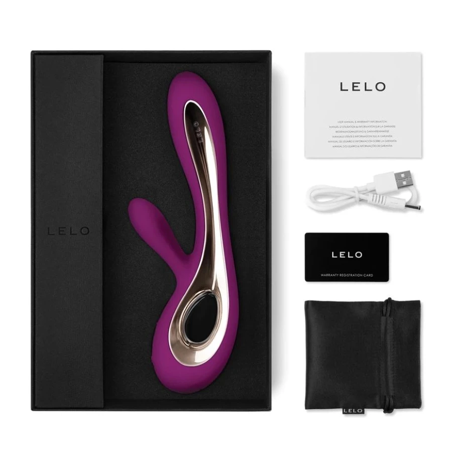 LELO - SORAYA 2 RABBIT DEEP ROSE VIBRATOR
